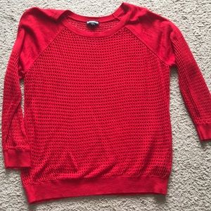Red express spring sweater